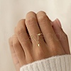 925 Sterling Silver Finger Rings for Women RJEW-C133-02G-3