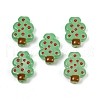 Christmas Theme Handmade Lampwork Enamel Beads LAMP-B028-02-1