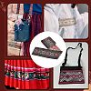 Ethnic Style Embroidery Polycotton Ribbons OCOR-WH0073-28-6