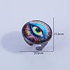 Glass Evil Eye Finger Rings MT9914-3