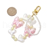 Butterfly Heart Acrylic Pendant Decoration HJEW-JM02011-3