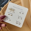 6 Pairs Anti-Tarnish Exquisite 925 Sterling Silver Stud Earrings Sets for Girls Women WG93702-05-1