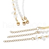 3Pcs 3 Style Brass Star Charm Necklaces Set NJEW-JN04017-6