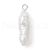 Acrylic Imitation Pearl Pendants PALLOY-JF02328-01-2