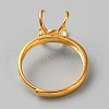 Adjustable Sterling Silver Finger Rings Components STER-WH0008-28G-3