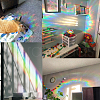 Waterproof PVC Colored Laser Stained Window Film Adhesive Stickers DIY-WH0256-071-5