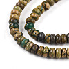 Natural Verdite Stone Beads Strands G-T140-72B-3