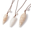 Mother's Day Jewellery Summer Beach Natural Cultured Freshwater Pearl & Natural Shell Pendant Necklaces NJEW-JN05100-02-1