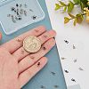 Unicraftale 40Pcs 4 Colors Ion Plating(IP) 304 Stainless Steel Cup Pearl Peg Bails Pin Pendants STAS-UN0032-70-2
