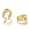 Brass Micro Pave Clear Cubic Zirconia Cuff Rings RJEW-H541-01D-G-2
