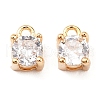 Brass Micro Pave Cubic Zirconia Pendants KK-D382-04G-01-1