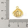 Rack Plating Brass Micro Pave Clear Cubic Zirconia Charms KK-P277-10G-3
