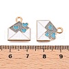 Alloy Enamel Pendants ENAM-T020-40A-RS-3