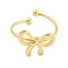 Ion Plating(IP) 304 Stainless Steel Open Cuff Rings for Women RJEW-S409-01G-02-2