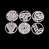 Flat Round Frame Carbon Steel Cutting Dies Stencils X-DIY-F036-36-3