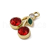 Cherry Alloy Pendants PALLOY-S051-01D-G-2