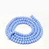 Faceted Rondelle Glass Beads Strands X-GLAA-I033-4mm-10-2