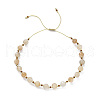 Adjustable Natural & Synthetic Mixed Stone & Miyuki Seed Braided Beaded Bracelet for Women BJEW-O187-15-2