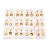Square Crystal Rhinestone Ear Fake Plugs EJEW-H105-21G-A-1