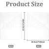 BENECREAT 8Pcs 2 Styles Transparent PVC Plastic Self-Adhesive Bags ABAG-BC0001-36-2