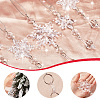 SOFPLATE 15Pcs 3 Styles Christmas Acrylic Snowflake Pendant Decorations HJEW-SP0001-04A-6