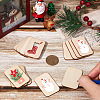 SOFPLATE 100Pcs Poplar Wood WOOD-SP0001-22-3