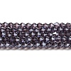 Transparent Electroplate Glass Beads Strands EGLA-A039-T2mm-A04-1