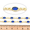 Brass Glass Oval Link Chains CHC-R001-02G-05-2