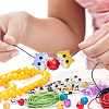 HOBBIESAY 12Pcs 6 Colors Food Grade Eco-Friendly Silicone Focal Beads SIL-HY0001-21-5