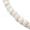 Synthetic Turquoise Beaded Bracelets BJEW-JB11417-01-3