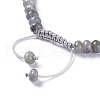 Adjustable Nylon Cord Braided Bead Bracelets BJEW-F369-B02-3
