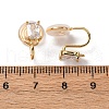 Brass Micro Pave Cubic Zirconia Ear Cuff Findings KK-F898-15A-G-3