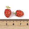 Brass Enamel Pendants KK-H072-18G-13-3