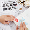 CRASPIRE 1Pc Butterfly Clear Silicone Stamps DIY-CP0009-56-3