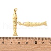 Rack Plating Brass Micro Pave Cubic Zirconia Pendants KK-M309-38J-G-3