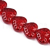 Transparent Glass Beads Strands GLAA-H038-01F-3