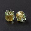 Handmade Gold Foil Lampwork Glass Beads X1-LAMP-G158-02B-4