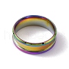 201 Stainless Steel Grooved Finger Ring Settings STAS-TAC0002-80B-M-2