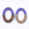 Resin & Walnut Wood Pendants X-RESI-S358-29C-2