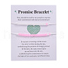 2Pcs Luminous & Frosted Resin Rondelle Seed Beaded Braided Bead Bracelets WG9F4E8-05-3