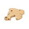 304 Stainless Steel Charms STAS-G287-07G-3