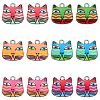 30Pcs 6 Style Alloy Enamel Pendants ENAM-CJ0003-30-1