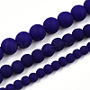 Opaque Glass Beads Strands X-GLAA-T032-P8mm-MD03-4