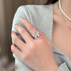 Butterfly Alloy & Kyanite & Plastic Pearl Pendant Necklaces & Stud Earrings & Link Bracelets & Rings Sets FS-WG8099C-01-3