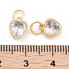 Brass with Cubic Zirconia Pendant KK-P271-42G-A-3