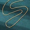 Long-Lasting Plated Brass Link Chain Necklaces NJEW-K112-14G-NF-1