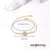 Elegant Brass Teardrop Link Bracelets DG0547-1-5