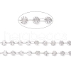 Non-Tarnish 304 Stainless Steel Flat Round Link Chains CHS-A008-01P-B-2