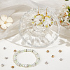 Beebeecraft 100Pcs 2 Colors Brass Rhinestone Spacer Beads KK-BBC0016-01-4