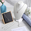 SUNNYCLUE 12Pcs 304 Stainless Steel Box Chain Necklaces Set NJEW-SC0001-21-4
